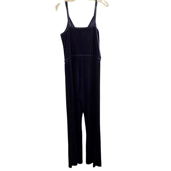 Jack By BB Dakota Women’s Navy Blue Velvet Jumpsuit - Size Medium - Picture 9 of 10